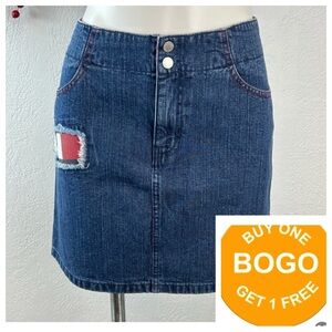 Y2K Tommy Hilfiger jean mini  skirt size 8